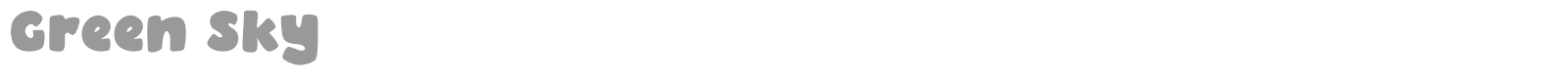 Green Sky font preview